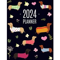 Dachshund Planner 2024: Funny Dog Monthly Agenda | January-December Organizer (12 Months) | Cute Puppy Scheduler with Flowers & Pretty Pink Hearts - Dachshund Planner 2024: Funny Dog Monthly Agenda | January-December Organizer (12 Months) | Cute Puppy Scheduler with Flowers & Pretty Pink Hearts - jetzt bei oelder-buchhandlung.de kaufen