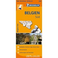 Michelin Belgien Süd: Straßen- und Tourismuskarte 1:200.000 (MICHELIN Regionalkarten)