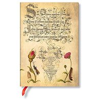Flemish Rose MIDI Lined: Hardcover, 120 gsm, ribbon marker, memento pouch, clasp closure, book edge printing (Mira Botanica)