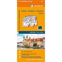 Michelin Schweiz Nord: Straßen- und Tourismuskarte 1:200.000 (MICHELIN Regionalkarten)