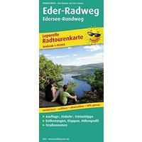 Radtourenkarte Eder-Radweg, Edersee-Rundweg: mit Ausflugszielen, Einkehr- & Freizeittipps, wetterfest, reissfest, abwischbar, GPS-genau. 1:50000