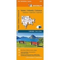 Michelin Schweiz Süd-Ost: Straßen- und Tourismuskarte 1:200.000 (MICHELIN Regionalkarten)