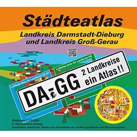 Städteatlas Landkreis Darmstadt-Dieburg und Landkreis Groß-Gerau: DA-GG. 2 Landkreise ein Atlas. 1:13000