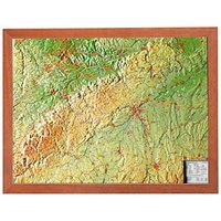 Relief Schwäbische Alb mit Rahmen (1:430.000)