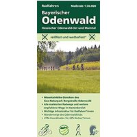 Radfahren, Bayerischer Odenwald / Hessischer Odenwald-Ost und Maintal: Maßstab 1:30.000; reißfest und wetterfest; Mountainbike-Strecken des ... Odenwaldklubs; UTM-Koordinaten für GPS-Nutzer