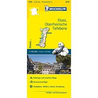Michelin Elsass Oberrheinische Tiefebene: Straßen- und Tourismuskarte 1:150.000 (MICHELIN Localkarten)
