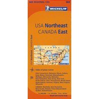 Michelin Usa: Northeast, Canada: East Map 583 (Michelin Regional Maps)