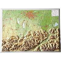 Relief Bayerisches Oberland (1:400.000)