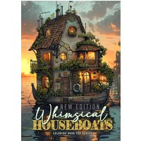 Whimsical Houseboats Coloring Book for Adults New Edition: Whimsical Houses Coloring Book Grayscale | Fairy Houses Coloring Book Houseboat - Whimsical Houseboats Coloring Book for Adults New Edition: Whimsical Houses Coloring Book Grayscale | Fairy Houses Coloring Book Houseboat - jetzt bei oelder-buchhandlung.de kaufen