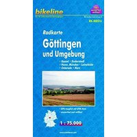 Radkarte Göttingen u. Umgebung 1:75.000, wasserfest und reißfest, GPS-tauglich mit UTM-Netz (Bikeline Radkarte)