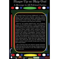 Shape Up or Ship Out: A Message to All Political Parties - Shape Up or Ship Out: A Message to All Political Parties - jetzt bei oelder-buchhandlung.de kaufen