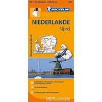 Michelin Niederlande Nord: Straßen- und Tourismuskarte 1:200.000 (MICHELIN Regionalkarten)