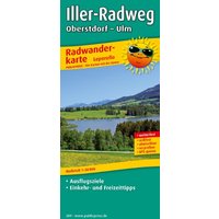 Radwanderkarte Iller-Radweg: Mit Ausflugszielen, Einkehr- und Freizeittipps, reissfest, wetterfest, GPS-genau. 1:50000
