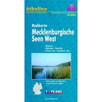Bikeline Radkarte Deutschland: Mecklenburgische Seen West, Güstrow, Malchow, Parchim, Plauer See, Krakower See, RK-MV05, 1 : 75 000, wasserfest/reißfest, GPS-tauglich mit UTM-Netz