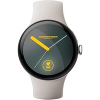 Google Pixel Watch 3 argento lucido 45mm Cinturino Sport grigio creta (Wi-Fi) - Ricondizionato - buono - Grade B