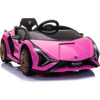 Aosom Lamborghini Licensed Kids Ride On Car - 12V, Battery-Powered, Electric Sports Toy, Remote Control, Horn & Music, Pink, Ages 3-5 Aosom.com