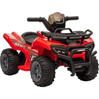 Aosom Kids ATV Ride-On Car 6V Battery Operated with Forward Reverse Gear for Toddlers 3-5 Years Old Red Aosom.com
