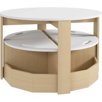 Qaba 5 Piece Kids Table and Chairs Set with Storage, White, Perfect for Art, Craft, Drawing, Playroom, Classroom, Nursery Aosom.com