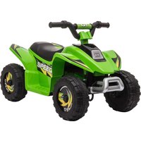 Aosom 6V Kids ATV Ride-On Electric Quad Battery Powered Vehicle with Forward Reverse Switch for Toddlers Green Aosom.com