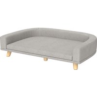 PawHut Dog Sofa Couch Bed with Washable Cushion for Large Dogs, Cats, Gray Aosom.com