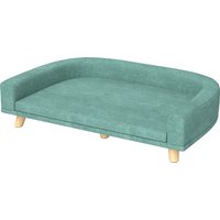 PawHut Large Dog Sofa Bed with Washable Cushion, Green, Comfortable Pet Couch for Dogs & Cats Aosom.com