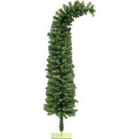 HOMCOM 6ft Whimsical Pencil Christmas Tree, Bendable Artificial Christmas Tree with 400 Branch Tips and Metal Base, Green Aosom.com