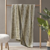 Luxuriously Soft Oversized Faux Fur Throw Blanket with OEKO-TEX Certified, Machine Washable Minky Blanket, 70" L x 60" W x 0.25" H, Sand Aosom.com