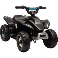 Aosom 6V Kids ATV Ride-On 4-Wheeler Electric Quad Battery Powered Vehicle with Forward Reverse Switch Black Aosom.com