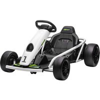 Aosom 24V Kids Electric Go Kart, Drift Racing Ride-On Kart with Dual Speeds, for 8-12 Years Old Boys Girls, White Aosom.com