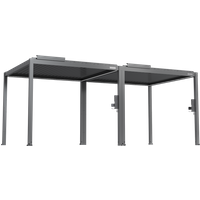 FlexPatio POWER+ Gen 2 Motorized Pergola with Motorized Louvers, 10'L x 20'W, Gray, 6063-T5 Aluminum Aosom.com