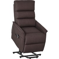 HOMCOM Electric Power Lift Recliner Chair Sofa with Massage & Vibration for Living Room Bedroom Office, Brown