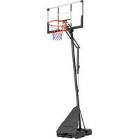 Soozier Portable Basketball Hoop Outdoor, 8-10ft Adjustable Basketball Goal, 47 Inch Shatterproof Backboard, Action Grip