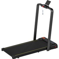 Soozier Walking Pad Treadmill, 0.6–6.2mph Foldable Under Desk Treadmill with Incline, Wheels, LED Display and Remote Control