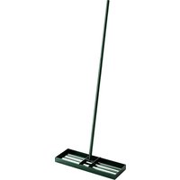 Outsunny Lawn Leveling Rake, 30" x 10" Heavy Duty Yard Leveling Rake with 66.5" Handle for Backyard, Golf Course