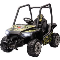 Qaba 12V Kids Electric Car with Parent Remote Control, Spring Suspension, Soft Start, Music, LED Light, Safety Belt, Green