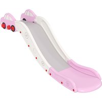 Qaba Extra Length Toddler Slide for Bed, Sofa, Easy to Assemble, Pink
