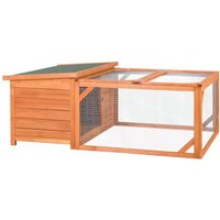 PawHut Rabbit Hutch Small Animal Guinea Pig House Off-ground Ferret Bunny Cage Duck House Hideaway Chinchilla Cage | Aosom Ireland
