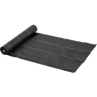 Outsunny Malha Geotêxtil 2x50 m Malha de jardim contra ervas daninhas 100 g / m² rolo de malha preto Aosom Portugal