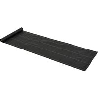 Outsunny Malha Geotêxtil 1x50 m Malha de Jardim Contra Ervas Daninhas 100 g / m² Rolo de Malha Preto Aosom Portugal