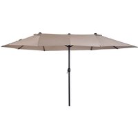 4.6m Garden Parasol Double Sided Sun Umbrella Patio Market Shelter Canopy Shade Outdoor NO BASE