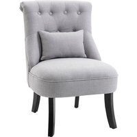 Vinsetto Ergonomic Office Chair, Dining Chair with Adjustable Backrest, Removable Back Pillow for Home, Office, Grey | Aosom Ireland