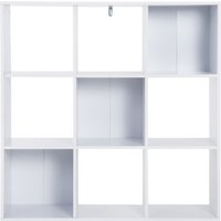 HOMCOM 9 Compartments Storage Cabinet Chipboard-White Sleek Design for Organized Living Spaces Next Day Delivery | Aosom Ireland