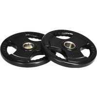 SPORTNOW Weight Plate, Set of 2, 10 kg per Plate, Three Handles, Floor-Friendly Rubber Coating, Metal | Aosom Ireland