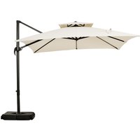 Outsunny Steel Frame Outdoor Roma Cantilever Umbrella | Aosom Ireland