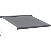 Cassette Electric Motorised Manual Awning Door Window Patio Canopy Retractable Sun Shade w R C 350x300cm