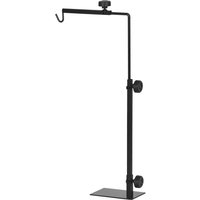 PawHut Adjustable Height and Length Reptile Lamp Stand Holder with Hook Hanging, Base - Black | Aosom Ireland