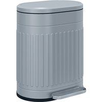 HOMCOM 20 Litre Pedal Bin, Fingerprint Proof Kitchen Bin w/ Soft-close Lid, Metal Rubbish Bin w/ Foot Pedal & Removable Inner Bucket, Grey | Aosom Ireland