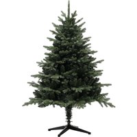 HOMCOM 5ft Artificial Spurce Christmas Tree with 1121 Branch Tips and Foldable Steel Base, Realistic Hinged Xmas Tree, Green | Aosom Ireland