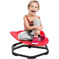 AIYAPLAY Spinning Chair for Autism Sit and Spin, Coordination & Balance, Sensory Spinning Chair for Toddlers 3-6 Years, Red | Aosom Ireland
