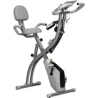 HOMCOM 2-in-1 Foldable Exercise Bike with 8-Level Magnetic Resistance, Pulse Sensor & LCD Display, Upright & Recumbent Bike | Aosom Ireland